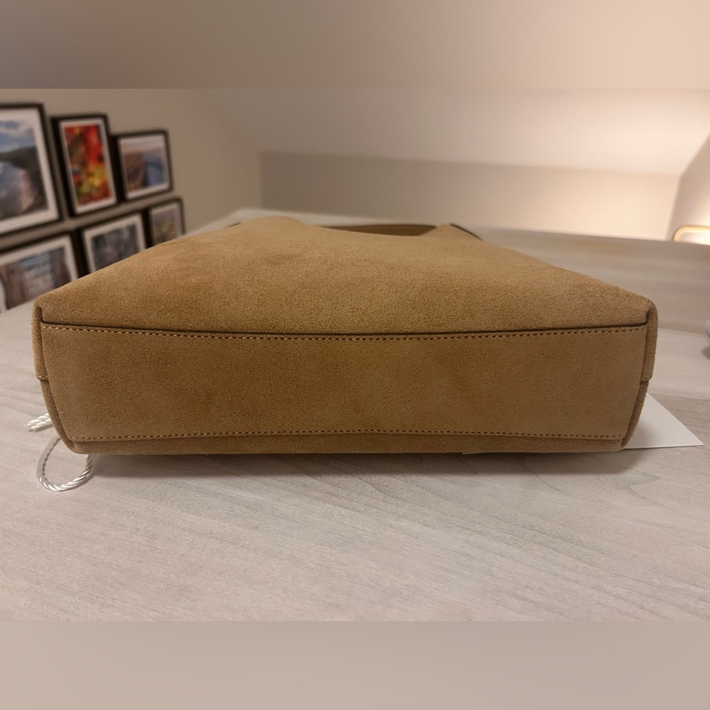 Coach Tan Suede Hobo Shoulder Bag - Picture 7 of 7